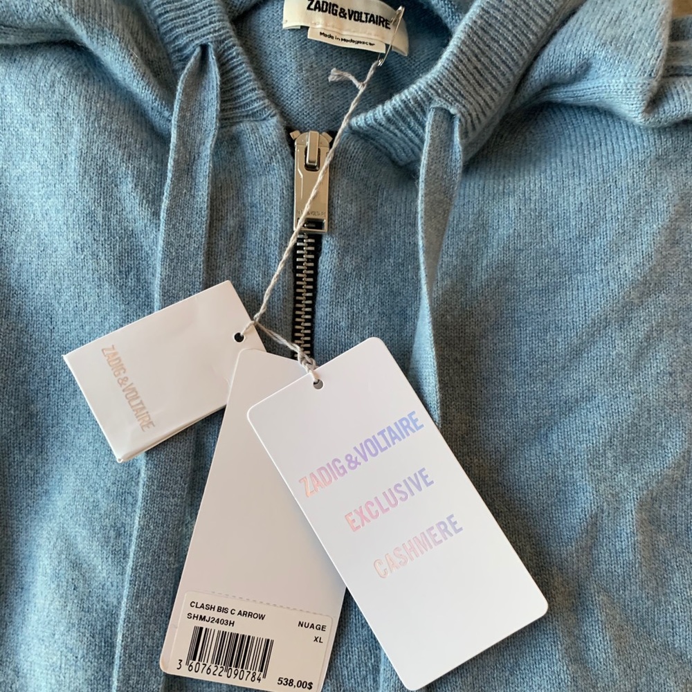 Zadig & Voltaire cashmere sipper sweater